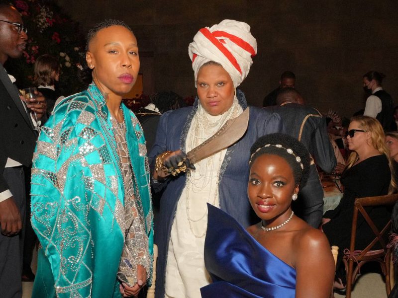 Radha Blank (centre) at the Met Gala 2022 afterparty